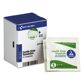 First Aid Only™ Refill For Smartcompliance General Business Cabinet, Castile Soap Wipes, 5 X 7, 10-box freeshipping - TVN Wholesale